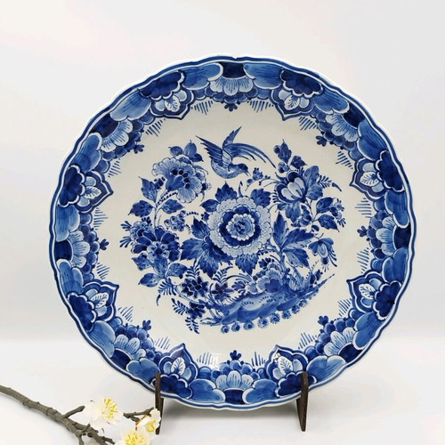 DELFT hand-painted plate from 1954 used, antique