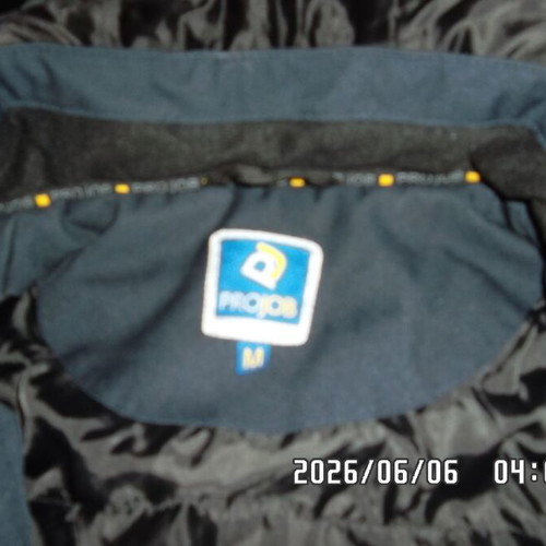 Jacket with hood size M by PROJOB like new, black and dark blue