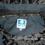 Jacket with hood size M by PROJOB like new, black and dark blue