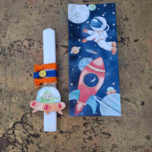 Space Candle handmade with box set