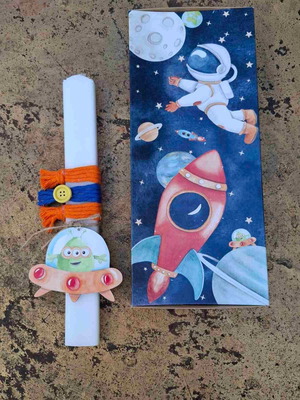 Space Candle handmade with box set
