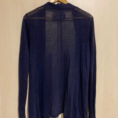 Zara organic cotton set with tank top and cardigan like new, blue