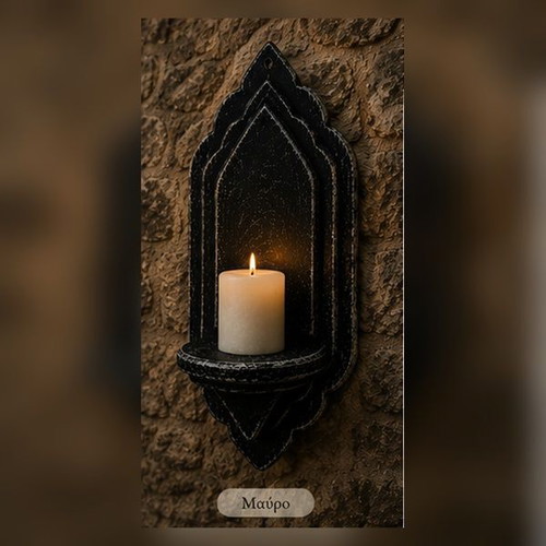 Gothic Handmade Wall Candle Holder Decorative Shelf