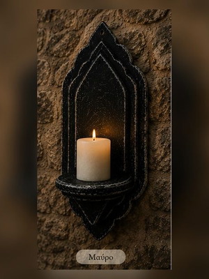 Gothic Handmade Wall Candle Holder Decorative Shelf