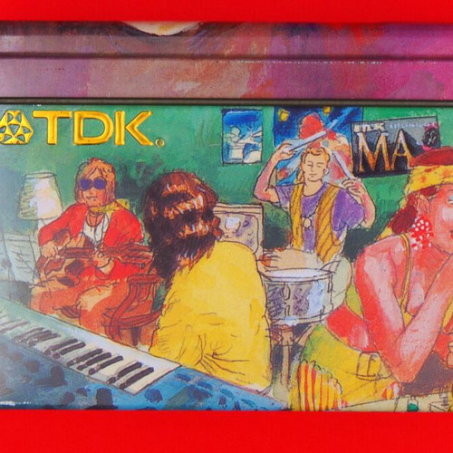 TDK metal cassette case used, collectible