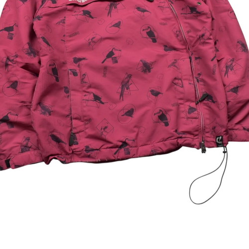 Emerson Hooded Jacket pink fleece lined used, size Large