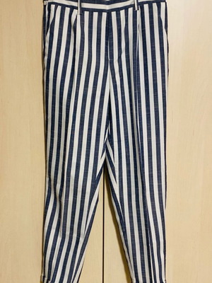 Stradivarius striped white and blue pants new, elastic waist