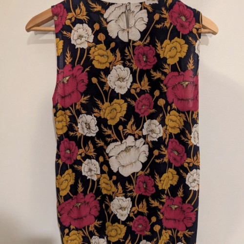 Massimo Dutti sleeveless blouse, multicolour, size M