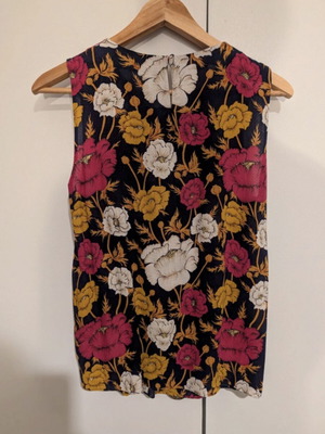 Massimo Dutti sleeveless blouse, multicolour, size M