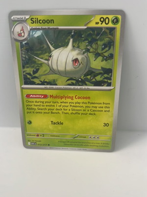 Κάρτα Pokémon Silcoon από το σετ Ascended Heroes σαν καινούργιο