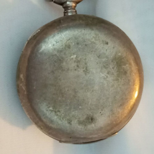 Silver case 800 for pocket watch like new, vintage, 39.3gr, 5cm diameter