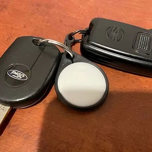 AirTag keychain made to order with ring in multiple colors
