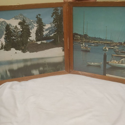 Vintage frames used, set of 2 pieces