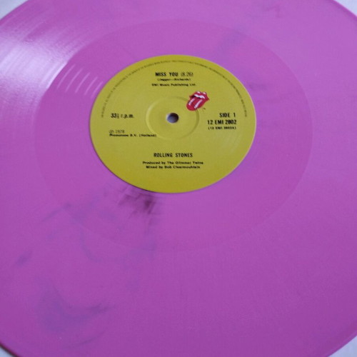 Rolling Stones Miss You 12" ροζ βινύλιο καινούργιο single