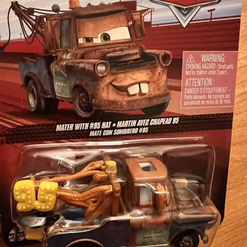 Disney Pixar Cars Mater with 95 Hat new