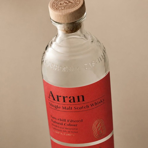 Arran Single Malt Scotch Whisky Amarone Cask Finish empty collectible bottle with original case
