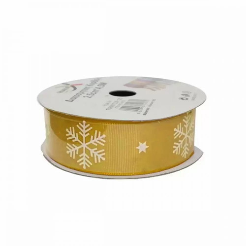 Decorative ribbon gold 2.5cm x 2.7m new