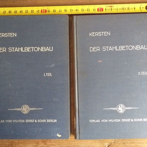 German technical books used, set of 5 volumes