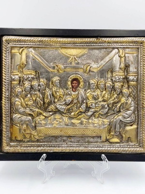 Εικόνα Μυστικός Δείπνος μεταχειρισμένη, ξύλινη με σκάσιμο