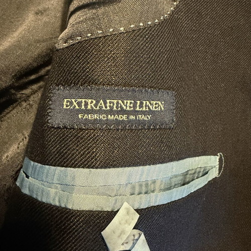 Massimo Dutti linen jacket medium slim fit like new, dark blue