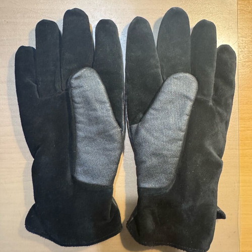Trussardi gloves black like new with waterproof and suede surface
