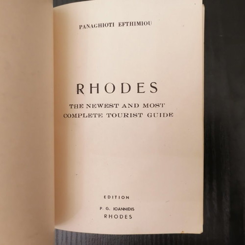Rhodes tourist guide used in English