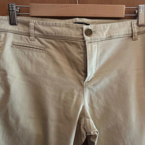 Massimo Dutti slim fit fabric pants beige like new size 42
