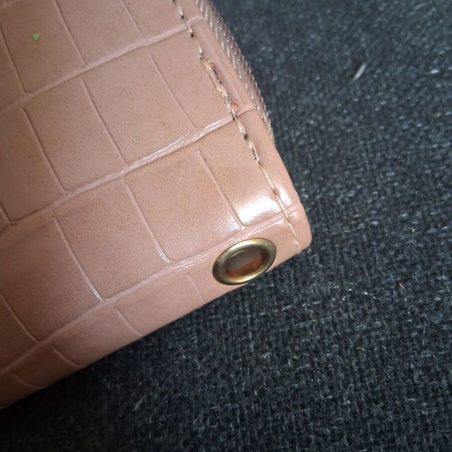 Wallet new with strap, beige, 20 cm