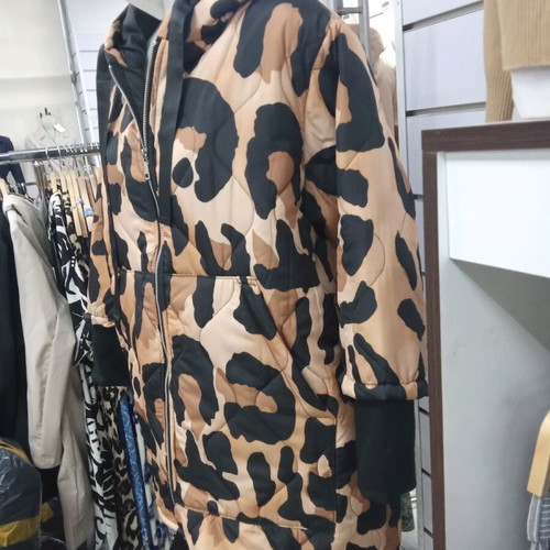Yookie women's long spring leopard jacket with hood new