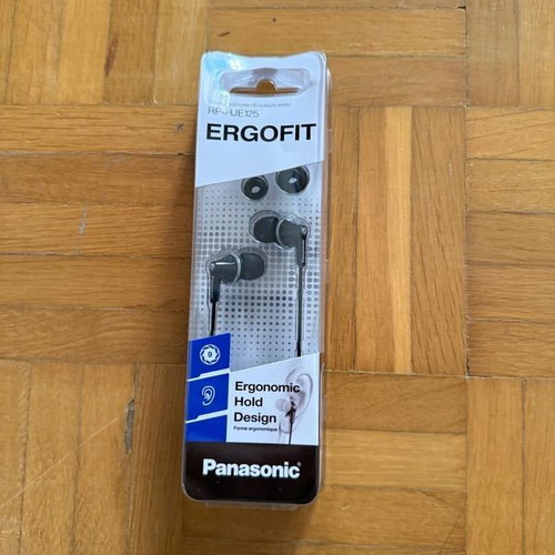 Panasonic RP-HJE125 Ergofit earbuds new