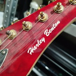 Electric guitar used for repair or decor