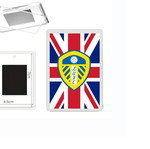Μαγνητάκι ψυγείου Leeds United με διάφανη ακρυλική κορνίζα φωτογραφιών