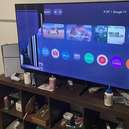 Sony Bravia 60-inch TV with broken panel