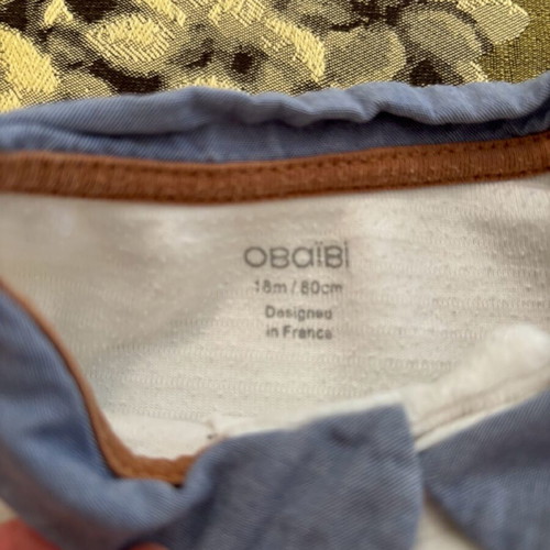 Velour romper Obaïbi 18 months like new