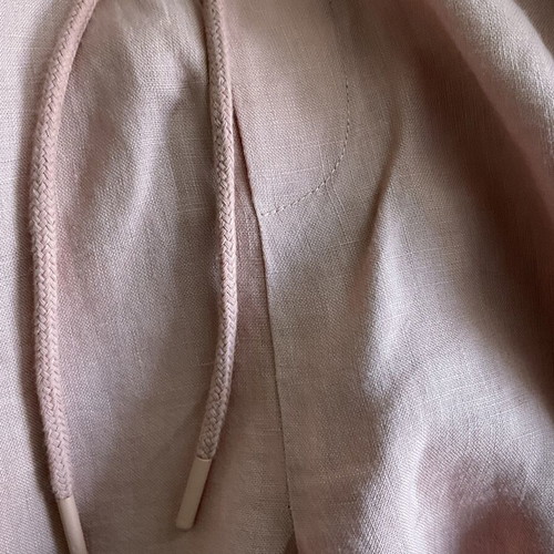Linen pants Mango like new, pink, size L