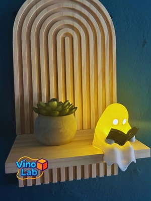 3D Printed Ghost Reader Lamp table light new