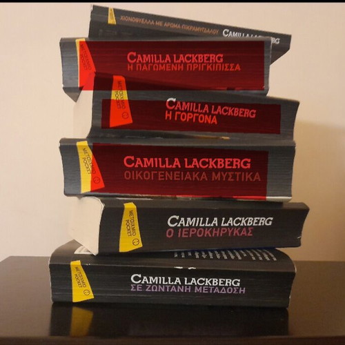 Camilla Lackberg books used, Greek language