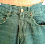 Mad jeans used, size S, blue-green color