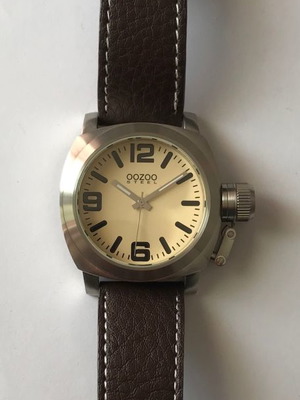 Oozoo OS20 watch new with brown leather strap