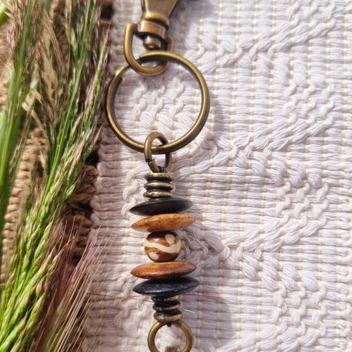 African Handmade Keychain Made of Brass New