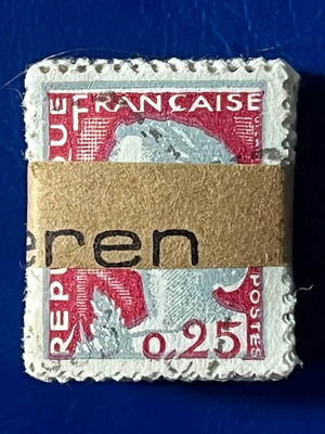Marianne French stamps pack of about 50, 0.25F, like new