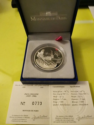 France 1.5 Euro 2006 100th Anniversary Paul Cezanne coin new