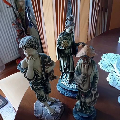 Σετ τρία αγαλματάκια μπιμπερό σαν καινούργιο, διακοσμητικά