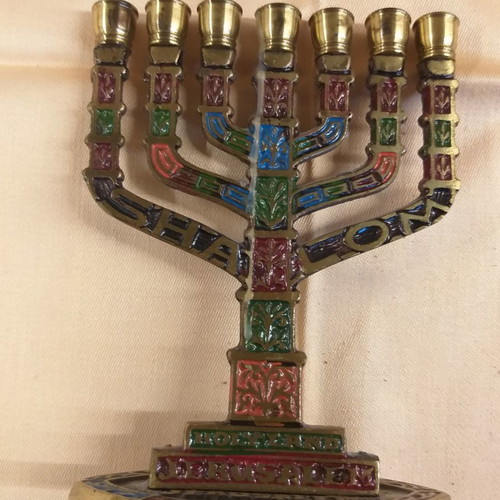 Menorah candlestick used from Jerusalem