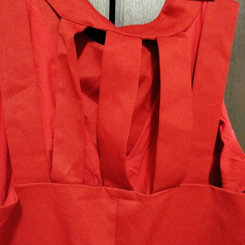 Axel red dress like new, size 40 with zipper