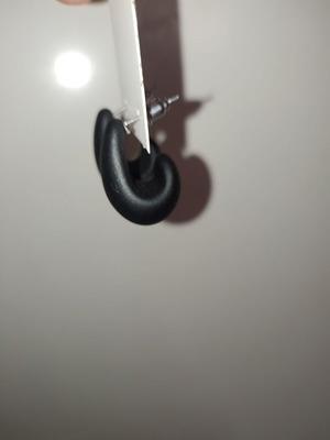 Black drop design earrings new