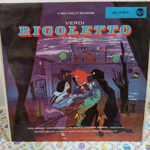 Verdi Rigoletto vinyl record used, classical