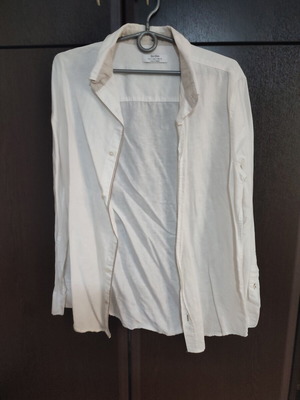 Bershka linen shirt like new, size S, white