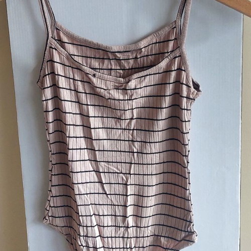 Tally Weijl striped bodysuit top, size Small
