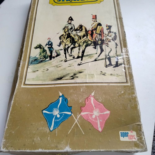 Vintage Stratego board game by Aper Toys used, 1970s complete set